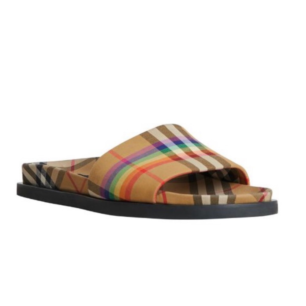 💚💚BURBERRY Ashmore Rainbow Slides💚💚 - Picture 8 of 8